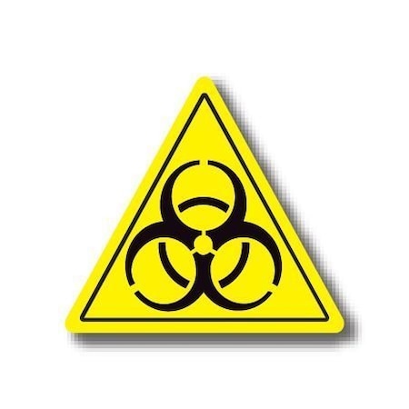 Ergomat 24in TRIANGLE SIGNS - Biohazard DSV-SIGN 576 #0082 -UEN